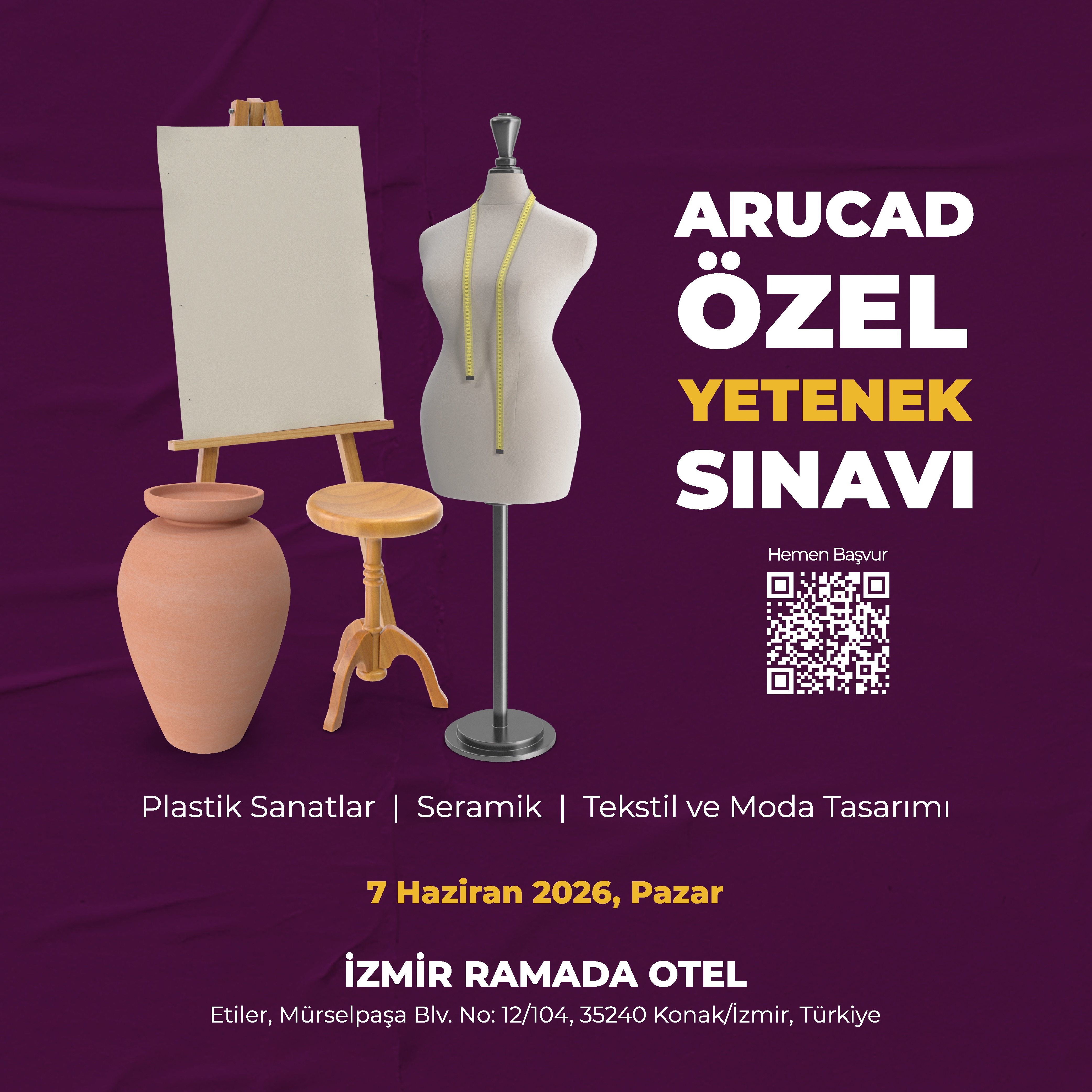 07/06/2026 - İZMİR RAMADA OTEL<br> Etiler, Mürselpaşa Blv. No: 12/104, 35240<br> Konak/İzmir, Türkiye