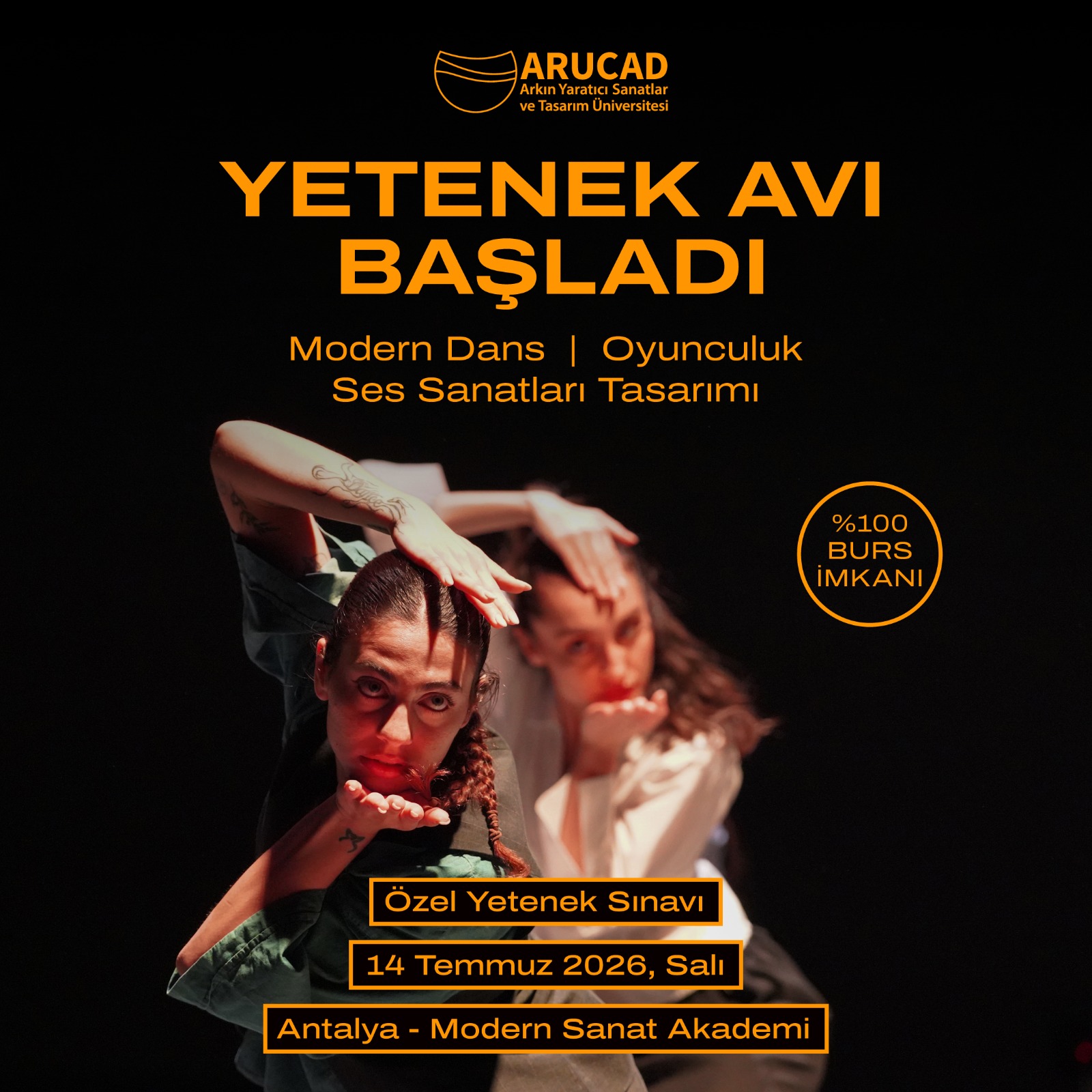 14 Temmuz 2026, Salı <br>ANTALYA MODERN SANAT AKADEMİ<br> Villa Güneş Apartmanı, Çağlayan Mah. Barınaklar Blv. No:46, 07230<br> Muratpaşa/Antalya, Türkiye<br>