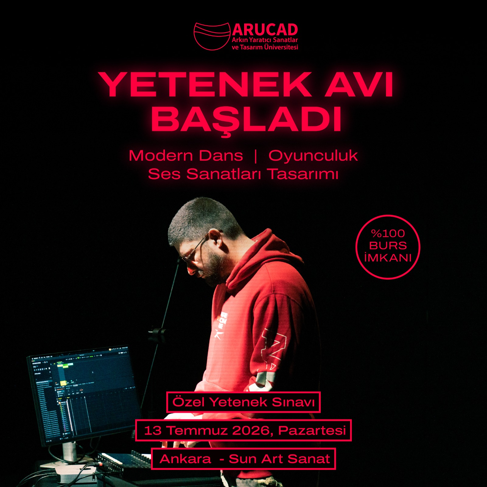 13 Temmuz 2026, Pazartesi <br> ANKARA – SUN ART SANAT<br>  Prof. Dr. Ahmet Taner Kışlalı, 2780. Cd. No:86, 06810<br> Çankaya/Ankara, Türkiye